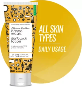 Aroma magic sunscreen - SPF 30 is better for oily screen person